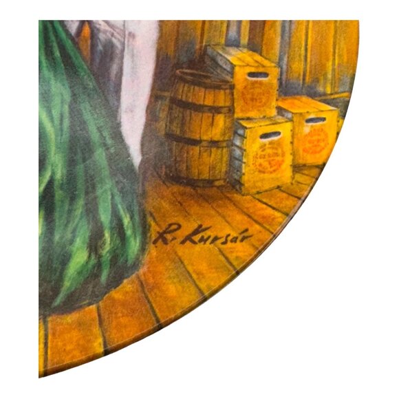 Gone With The Wind "Scarlett's Green Dress" Plate Vintage 1984  8.5" by Knowles - Picture 6 of 7